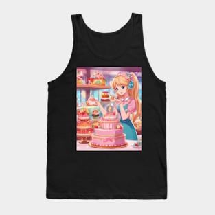 Anime Cake Extravaganza Tank Top